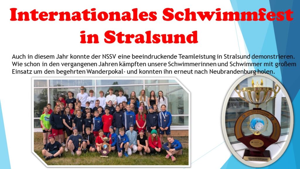 Internationales Schwimmfest in Stralsund